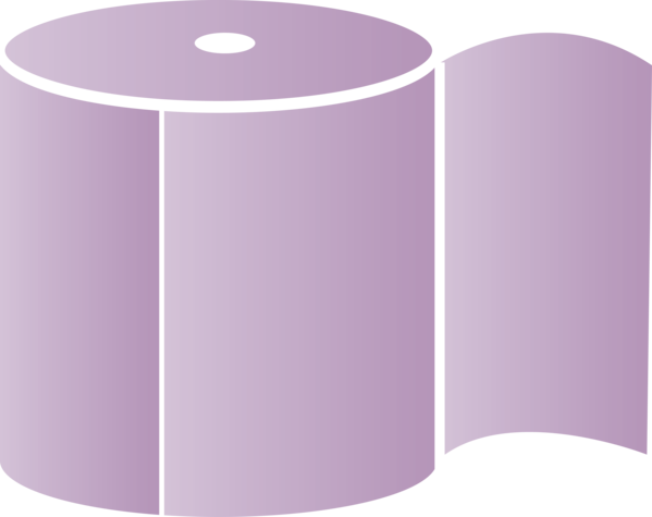 Transparent World Toilet Day Violet Line Meter for Toilet Paper for World Toilet Day