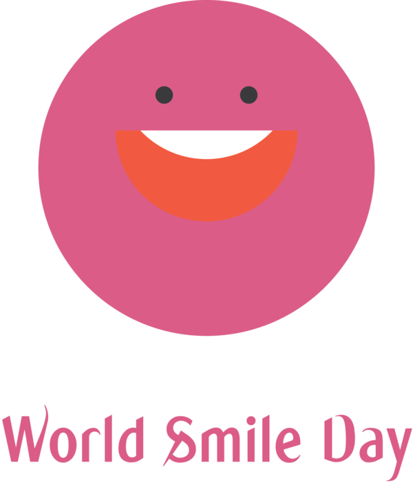 Transparent World Smile Day Logo Smiley Circle for Smile Day for World Smile Day