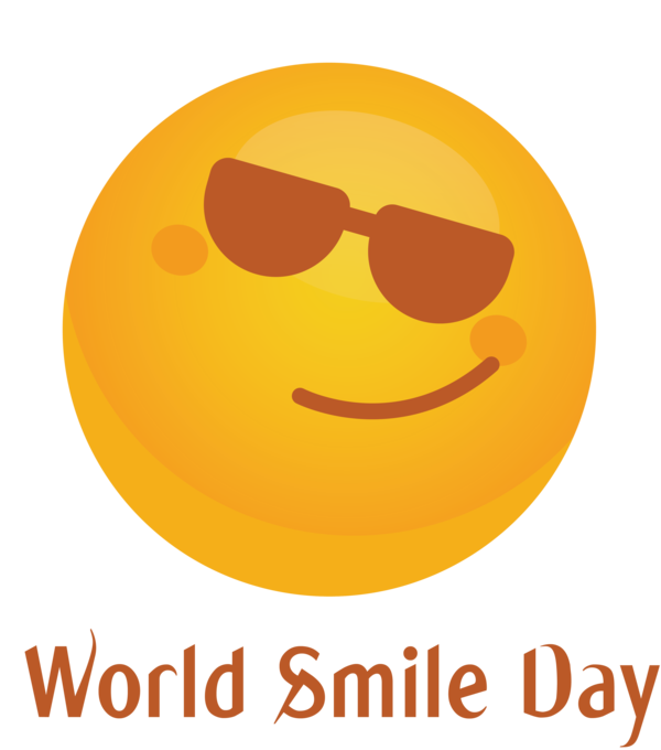 Transparent World Smile Day Smiley Emoticon Yellow for Smile Day for World Smile Day