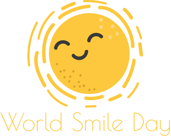 Transparent World Smile Day Smiley Emoticon Logo for Smile Day for World Smile Day