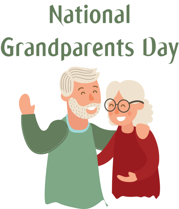 Transparent National Grandparents Day Cartoon Character Meter for Grandparents Day for National Grandparents Day