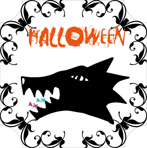 Transparent Halloween Cat Design Line art for Happy Halloween for Halloween