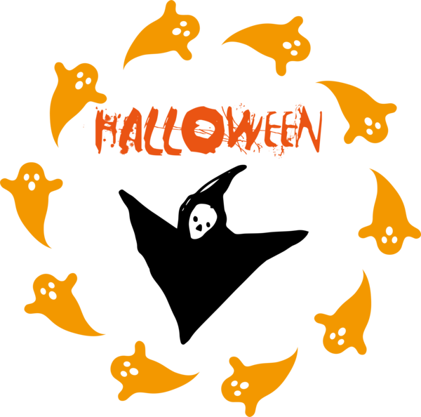 Transparent Halloween Yellow Beak Line for Happy Halloween for Halloween