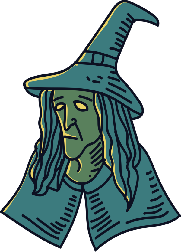 Transparent Halloween Character Line Meter for Witch for Halloween