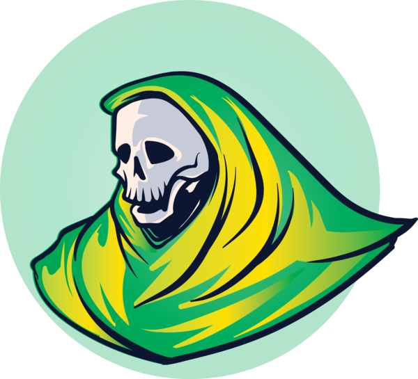 Transparent Halloween Logo Symbol Green for Halloween Ghost for Halloween