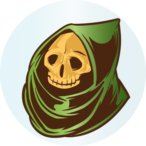 Transparent Halloween Cartoon Character Green for Halloween Ghost for Halloween