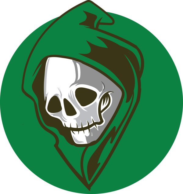 Transparent Halloween Logo Character Green for Halloween Ghost for Halloween