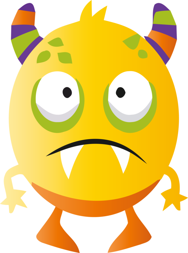 Transparent Halloween Snout Cartoon Yellow for Halloween Monster for Halloween