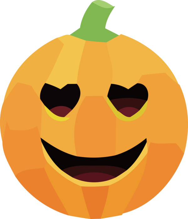 Transparent Halloween Jack-o'-lantern Squash Calabaza for Happy Halloween for Halloween
