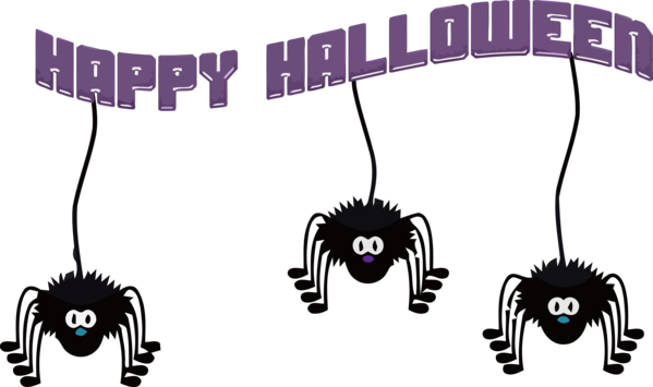 Transparent Halloween Horse Meter Cartoon for Spider Web for Halloween