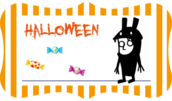 Transparent Halloween Design Clothing Logo for Happy Halloween for Halloween