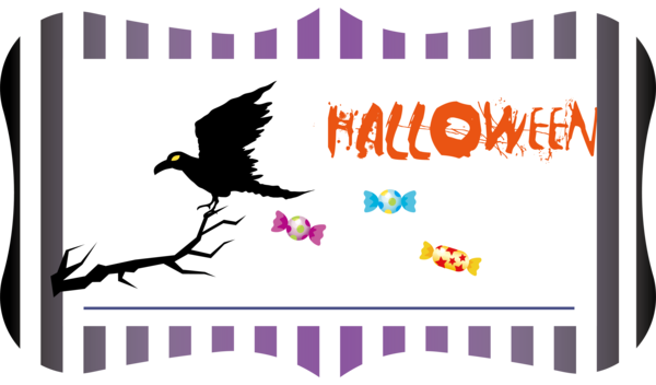 Transparent Halloween Birds Beak Logo for Happy Halloween for Halloween