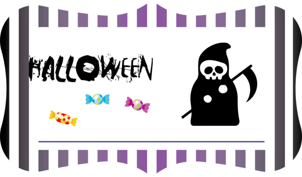 Transparent Halloween Logo Cartoon Drawing for Happy Halloween for Halloween