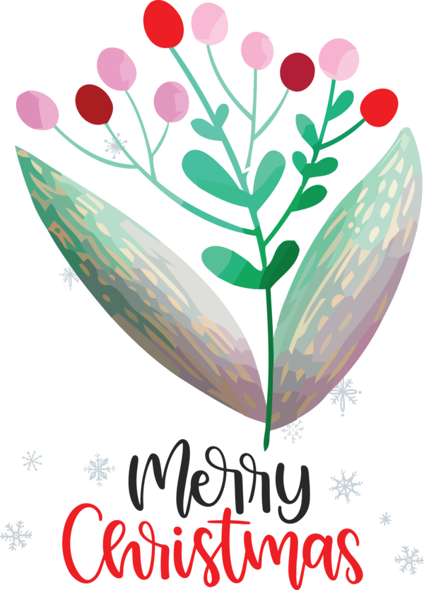 Transparent Christmas Flower Design Leaf for Merry Christmas for Christmas