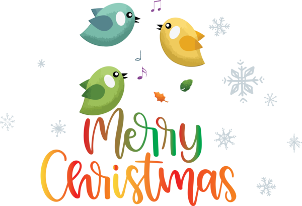 Transparent Christmas Logo Birds Beak for Merry Christmas for Christmas