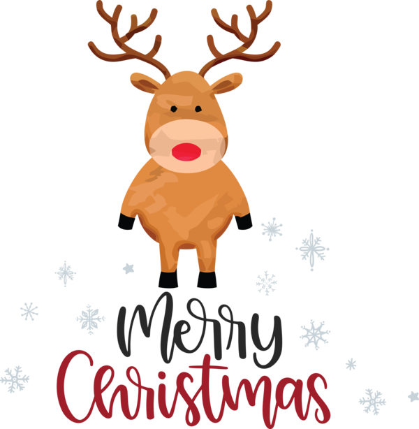 Transparent Christmas Christmas Day Holiday Reindeer for Merry Christmas for Christmas