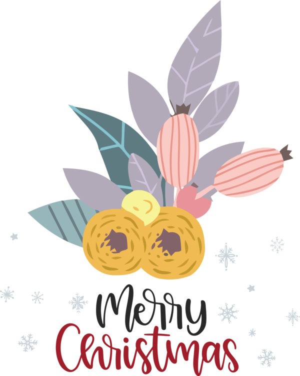 Transparent Christmas Floral design Logo Flower for Merry Christmas for Christmas