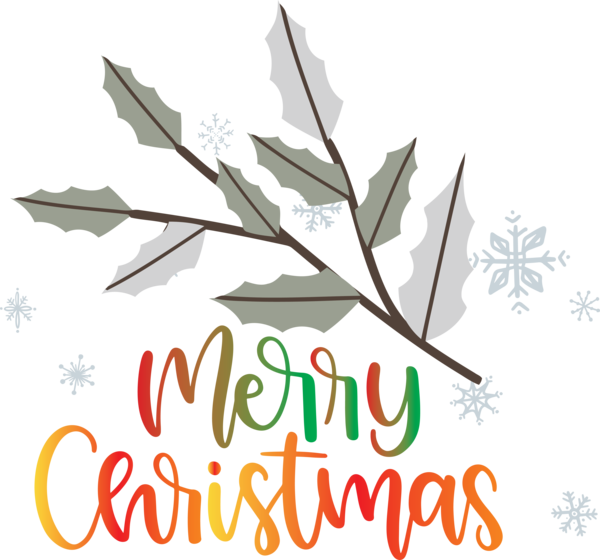 Transparent Christmas Logo Leaf Tree for Merry Christmas for Christmas