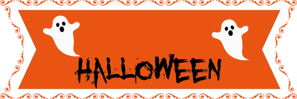 Transparent Halloween Logo Cartoon Design for Happy Halloween for Halloween