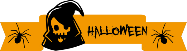 Transparent Halloween Yellow Meter Design for Happy Halloween for Halloween