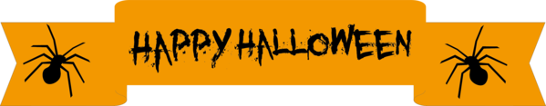 Transparent Halloween Commodity Yellow Font for Happy Halloween for Halloween