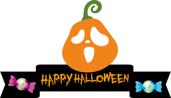 Transparent Halloween Vegetable Logo Pumpkin for Happy Halloween for Halloween