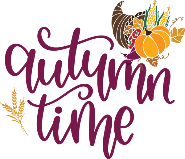 Transparent Thanksgiving Design Logo Drawing for Hello Autumn for Thanksgiving