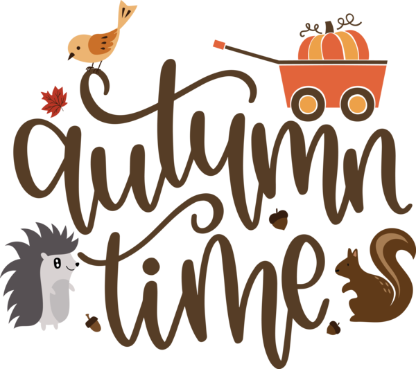 Transparent Thanksgiving Logo Design Cartoon for Hello Autumn for Thanksgiving
