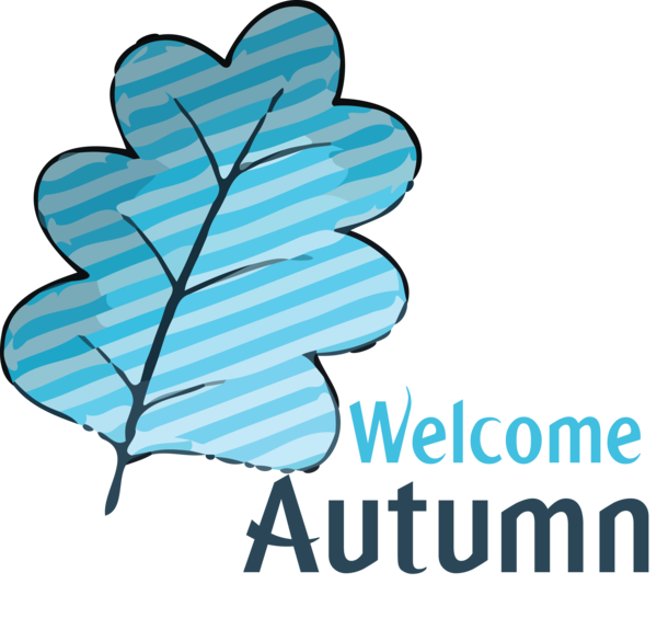 Transparent Thanksgiving Leaf Design Aqua M for Hello Autumn for Thanksgiving