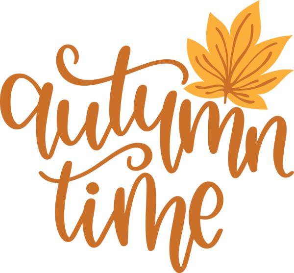 Transparent Thanksgiving Logo Calligraphy Flower for Hello Autumn for Thanksgiving
