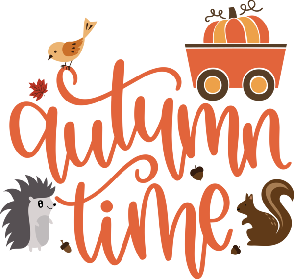 Transparent Thanksgiving Logo Cartoon Design for Hello Autumn for Thanksgiving
