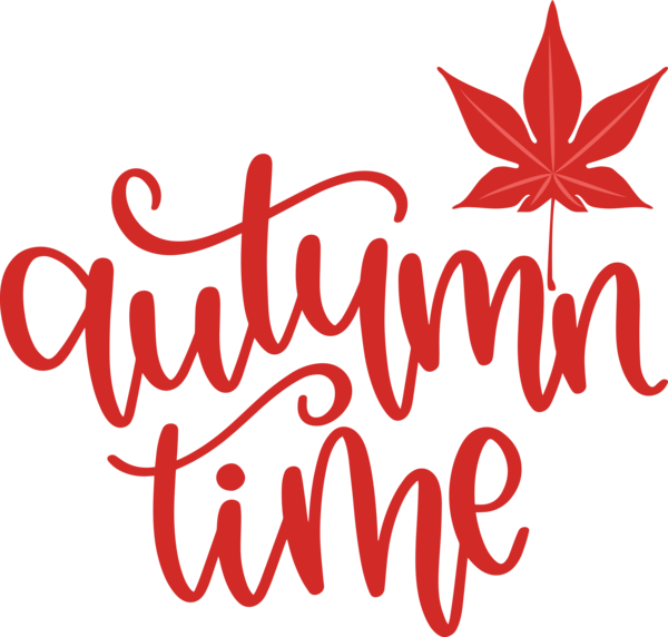 Transparent Thanksgiving Flower Logo Calligraphy for Hello Autumn for Thanksgiving