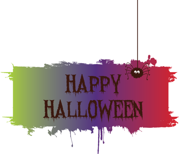 Transparent Halloween Logo Rectangle M Font for Happy Halloween for Halloween