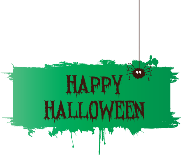 Transparent Halloween Logo Font Leaf for Happy Halloween for Halloween