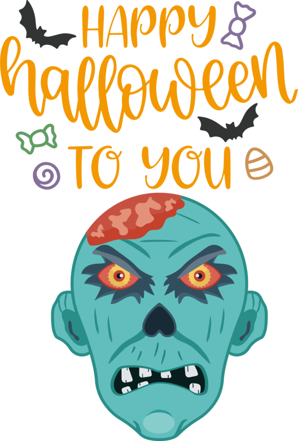 Transparent Halloween Cartoon Smile Humour for Happy Halloween for Halloween