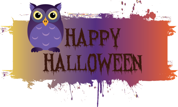 Transparent Halloween Logo Design Vector for Happy Halloween for Halloween