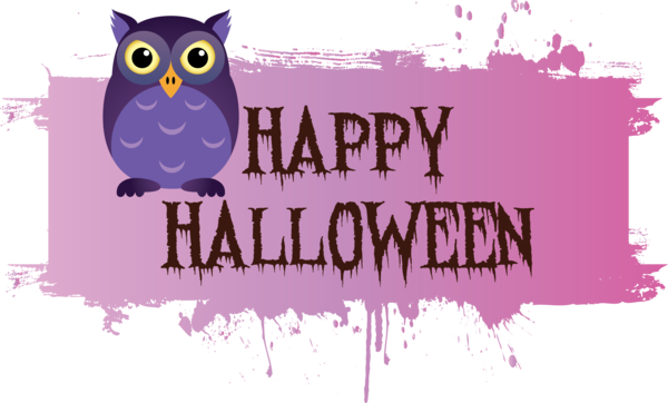 Transparent Halloween Birds Logo Design for Happy Halloween for Halloween