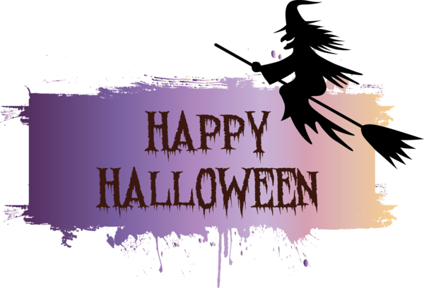 Transparent Halloween Logo Character Font for Happy Halloween for Halloween