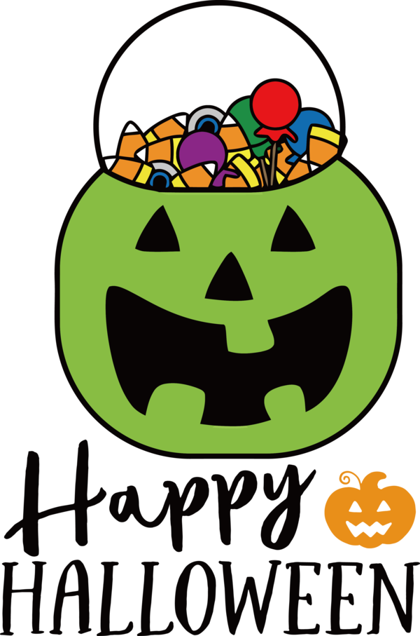 Transparent Halloween Line Text Happiness for Happy Halloween for Halloween