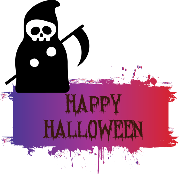 Transparent Halloween Cartoon Logo Royalty-free for Happy Halloween for Halloween
