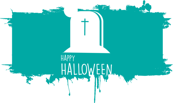 Transparent Halloween Logo Green Font for Happy Halloween for Halloween