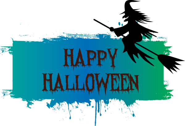 Transparent Halloween Logo Green Design for Happy Halloween for Halloween