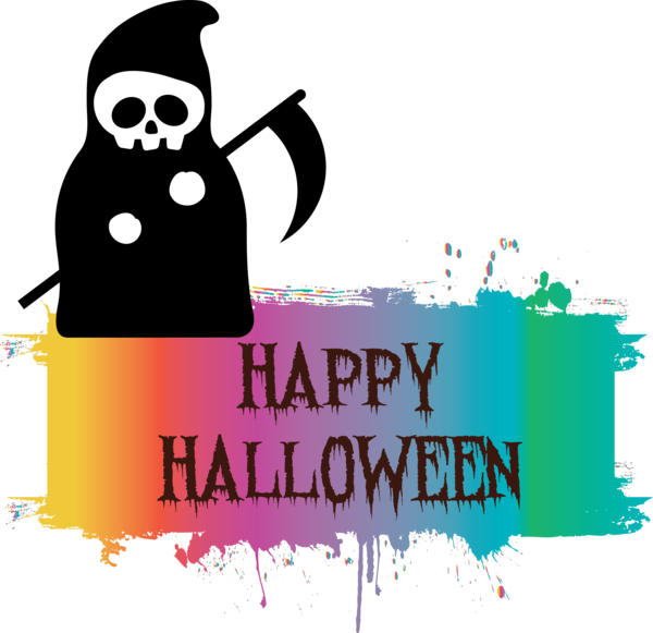 Transparent Halloween Cartoon Logo Drawing for Happy Halloween for Halloween