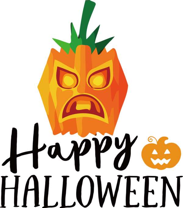 Transparent Halloween Logo Character Cartoon for Happy Halloween for Halloween