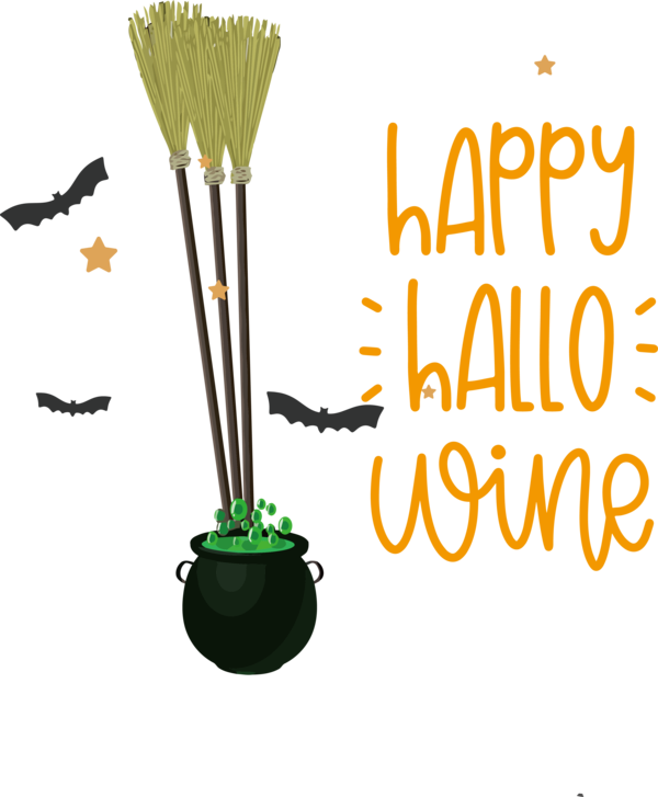 Transparent Halloween Line Font Tree for Happy Halloween for Halloween
