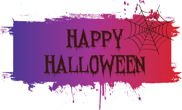Transparent Halloween Poster Design Font for Happy Halloween for Halloween