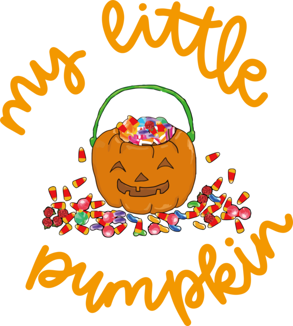 Transparent Halloween Pumpkin Trick-or-treating Transparency for Happy Halloween for Halloween