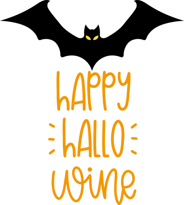 Transparent Halloween Logo Character Text for Happy Halloween for Halloween
