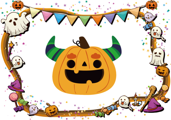 Transparent Halloween Jack-o'-lantern Pumpkin T-shirt for Happy Halloween for Halloween