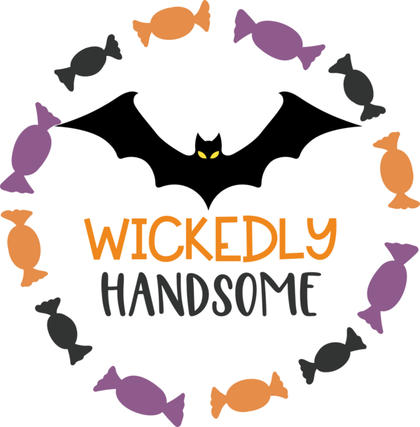 Transparent Halloween Design Logo Line art for Happy Halloween for Halloween